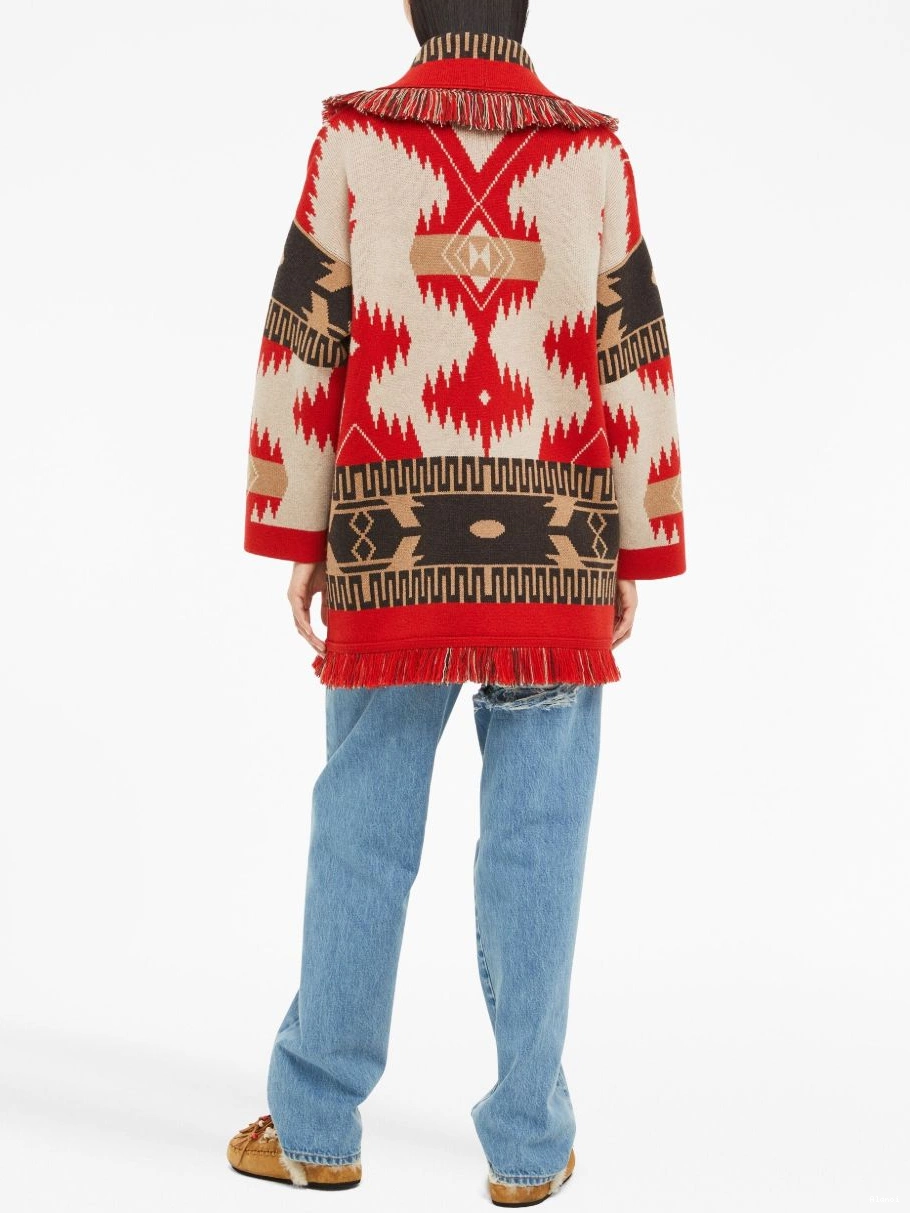 Affordable Icon Women Alanui cashmere cardigan jacquard 0419